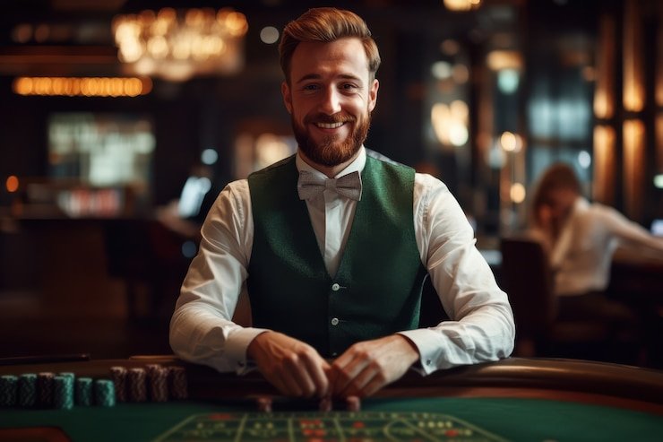 free pick professional live-dealer studio with multi-camera broadcast setup and certified dealer